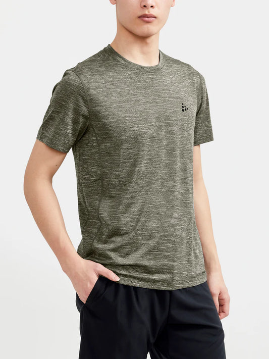 Craft Sportswear Adv Charge Melange Short Sleeve T-Shirt - Woods