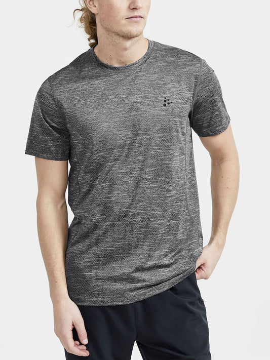 Craft Sportswear Mens Adv Charge Melange Short Sleeve T-Shirt - Grey