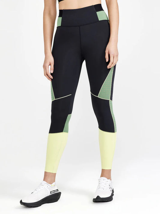 Craft Sportswear PRO HiT Blocked Tights - Black/Green