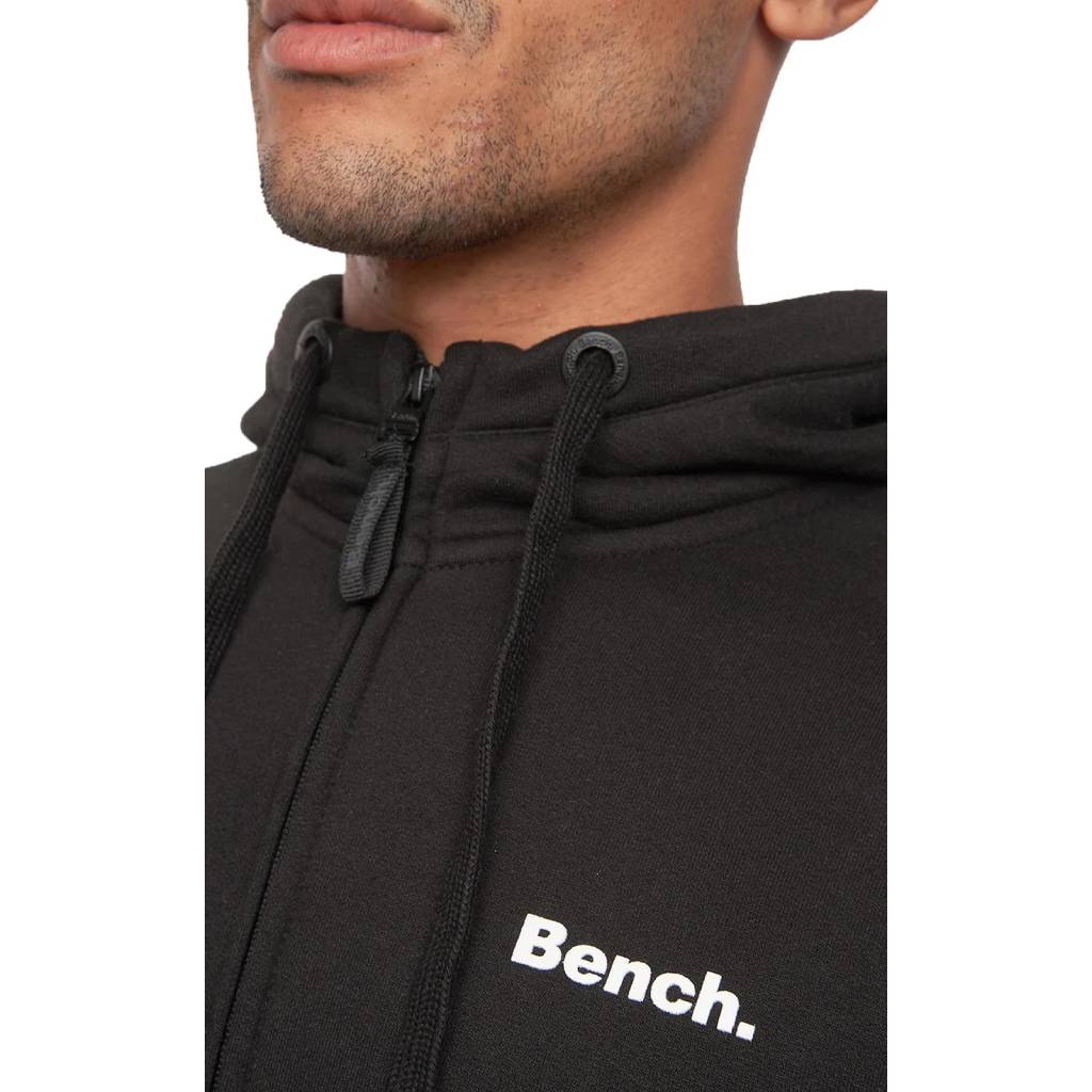 Bench Mens Maslow Full-Zip Up Hoodie - Black