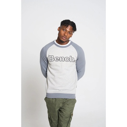 Bench Mens Reston Crew Sweat - Steel Grey