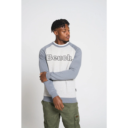 Bench Mens Reston Crew Sweat - Steel Grey