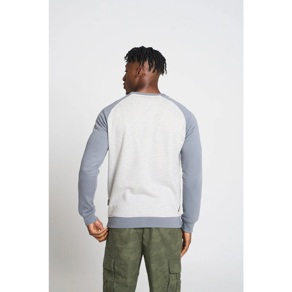 Bench Mens Reston Crew Sweat - Steel Grey