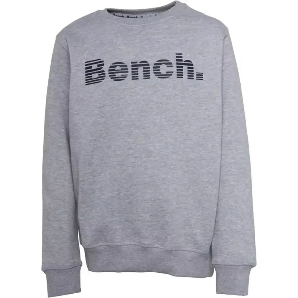 Bench Mens Tipster Crew Neck Sweater - Grey Marl