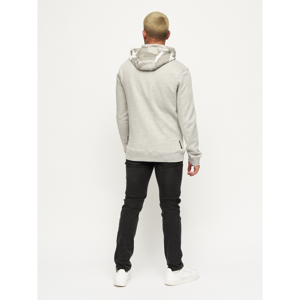 Bench Mens Toller Hoodie - Grey Marl/Camo