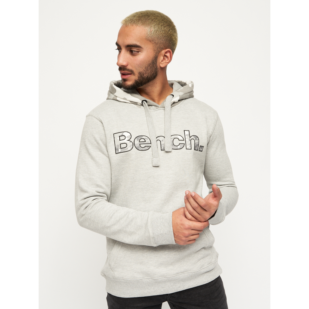 Bench Mens Toller Hoodie - Grey Marl/Camo