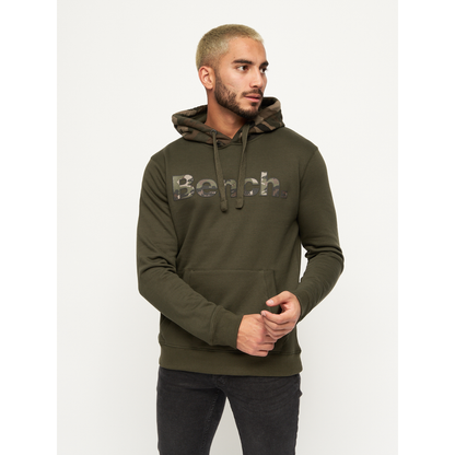 Bench Mens Toller Hoodie - Khaki Green/Camo