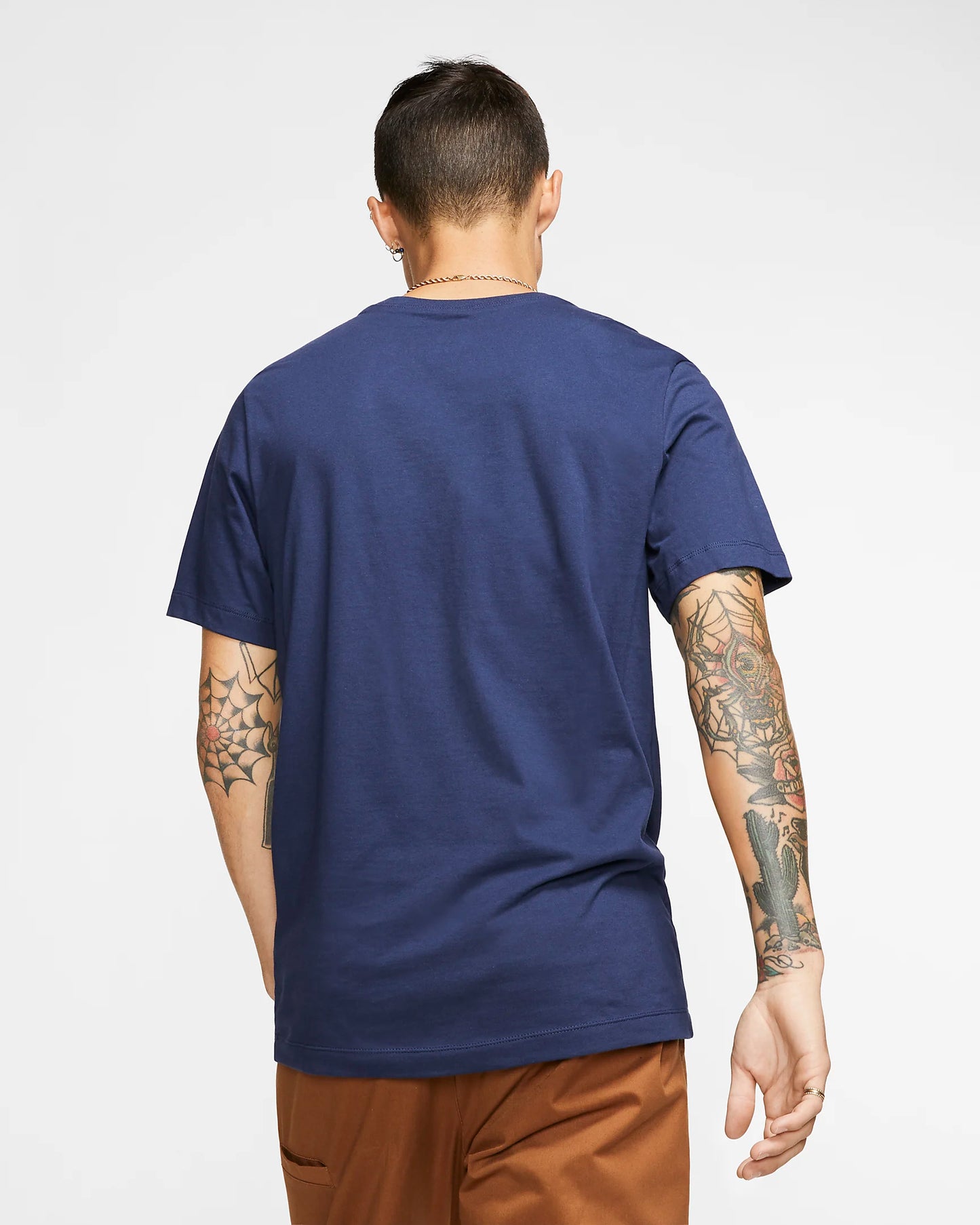 Nike Sportswear Club Futura Logo Mens T-Shirt - Midnight Navy