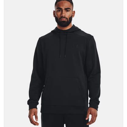 Under Armour Mens Armour Fleece Pullover Hoodie - Black