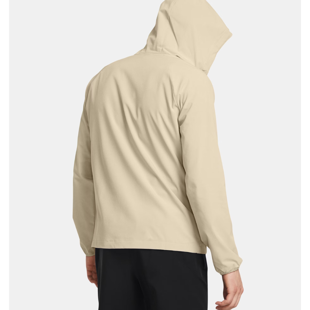 Under Armour Mens UA Stretch Woven Windbreaker - Khaki Base