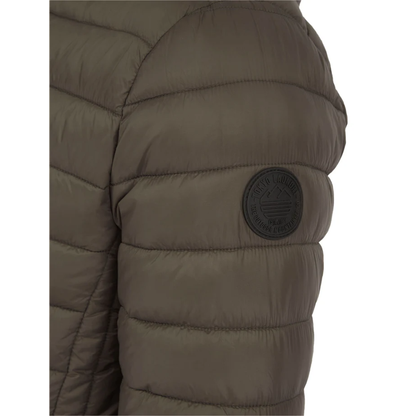 Tokyo Laundry Mens Vizzini Quilted Puffer with Hood - Khaki Green