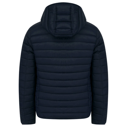 Tokyo Laundry Mens Vizzini Quilted Puffer with Hood - Navy