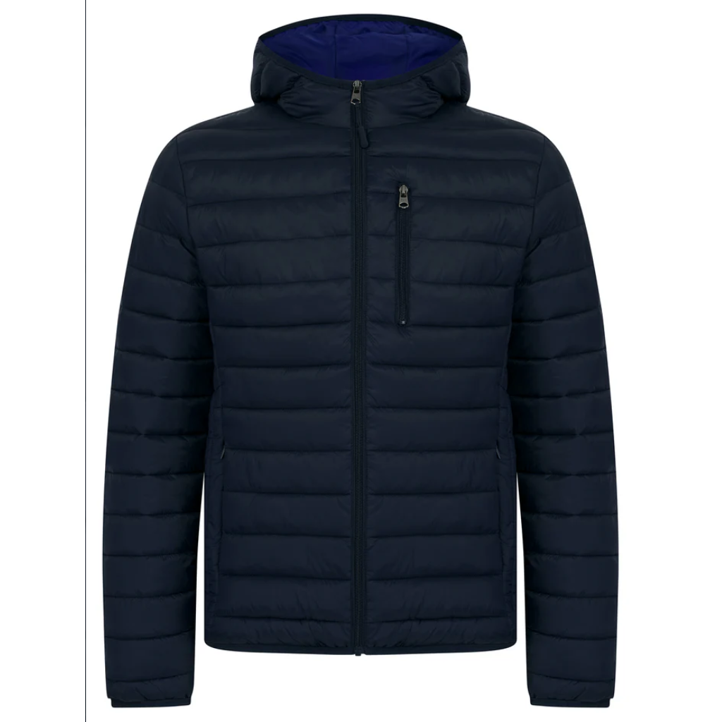 Tokyo Laundry Mens Vizzini Quilted Puffer with Hood - Navy