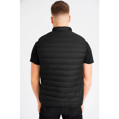 Tokyo Laundry Mens Yellin 2 Quilted Puffer Gilet - Black