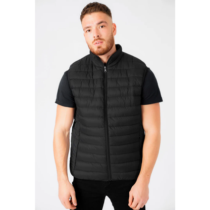 Tokyo Laundry Mens Yellin 2 Quilted Puffer Gilet - Black