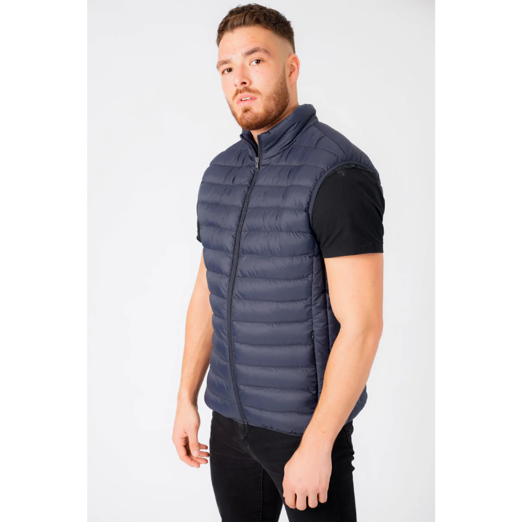 Tokyo Laundry Mens Yellin 2 Quilted Puffer Gilet - Sky Captain Navy