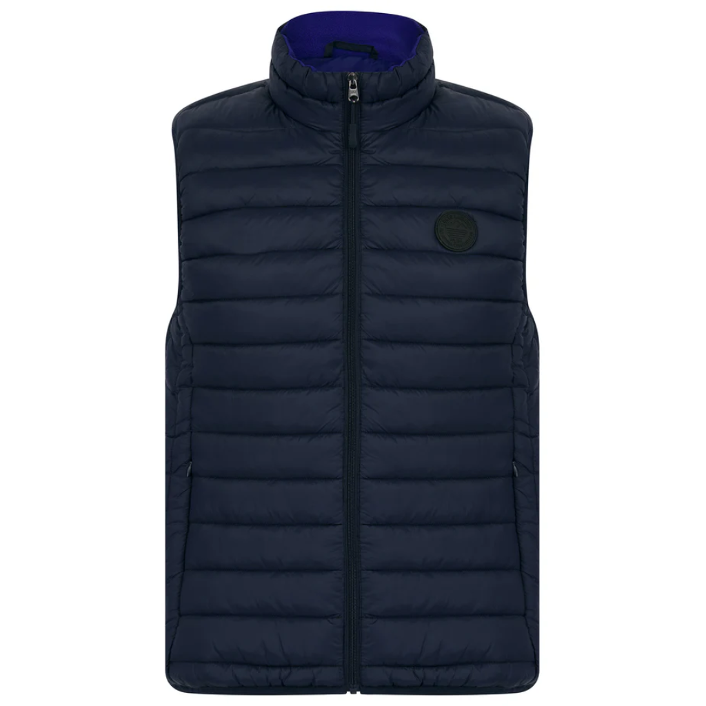 Tokyo Laundry Mens Yellin 2 Quilted Puffer Gilet - Sky Captain Navy