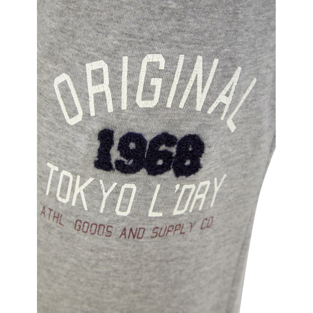 Tokyo Laundry OG Tokyo Brushback Fleece Cuffed Joggers - Grey Marl