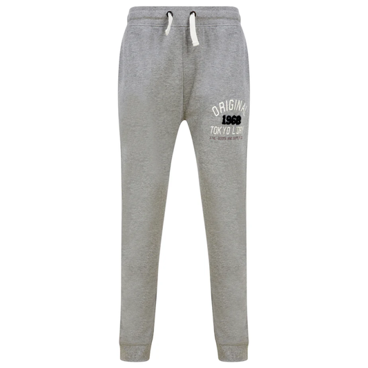 Tokyo Laundry OG Tokyo Brushback Fleece Cuffed Joggers - Grey Marl