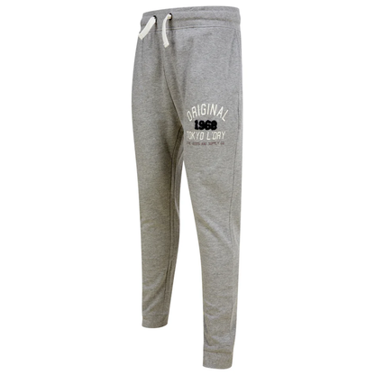 Tokyo Laundry OG Tokyo Brushback Fleece Cuffed Joggers - Grey Marl