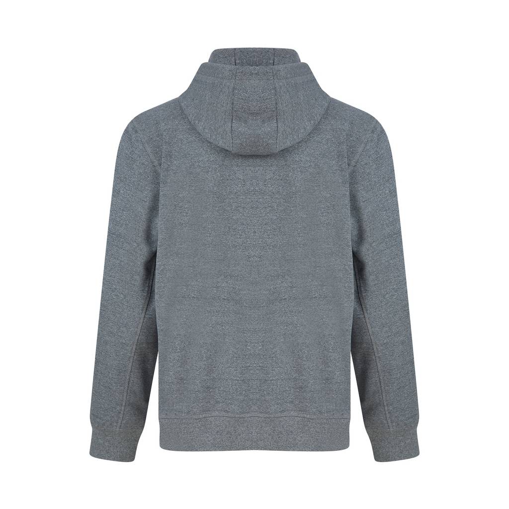 Tokyo Laundry Search Motif Brushback Fleece Pullover Hoodie - Grey