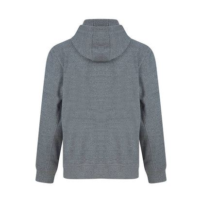 Tokyo Laundry Search Motif Brushback Fleece Pullover Hoodie - Grey