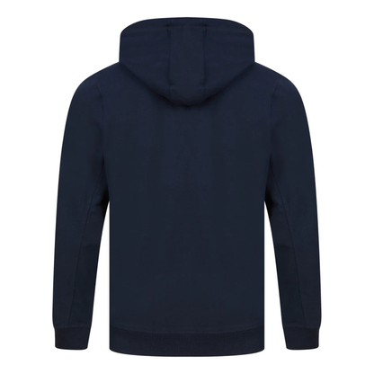 Tokyo Laundry Triv Motif Brushback Fleece Pullover Hoodie - Navy