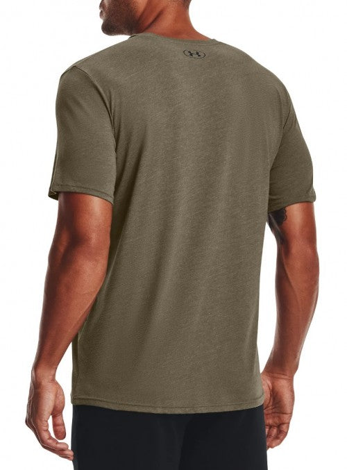 Under Armour Mens UA Left Chest Logo Short Sleeve - Marine Green