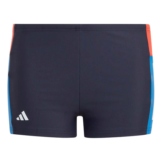 adidas Boys Colourblock 3S Swim Shorts - Navy/Red/White