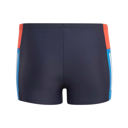 adidas Boys Colourblock 3S Swim Shorts - Navy/Red/White