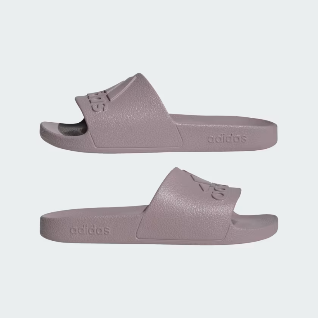 adidas Womens Adilette Aqua Sliders - Fig Pink