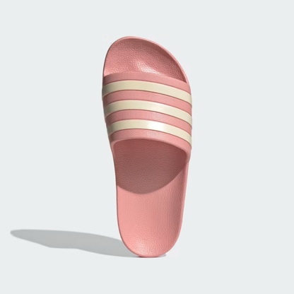 adidas Womens Adilette Aqua Slides - Pink/White