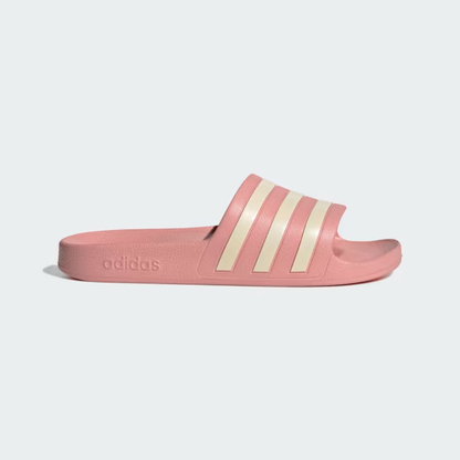 adidas Womens Adilette Aqua Slides - Pink/White