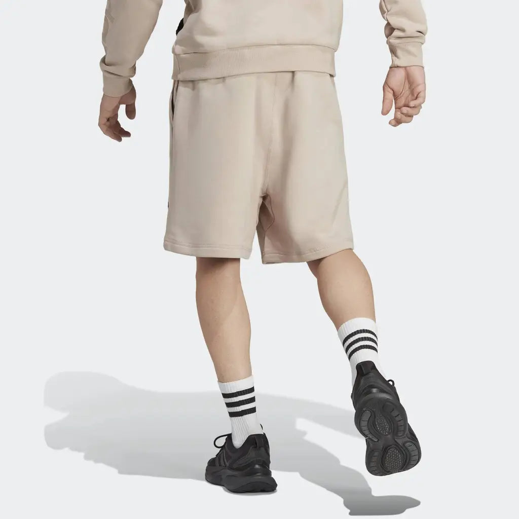 adidas Lounge Fleece Shorts - Wonder Taupe