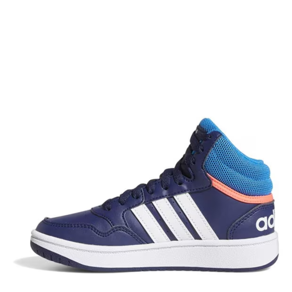 adidas Boys Junior Hoops Mid 3.0 - Blue/White