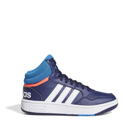 adidas Boys Junior Hoops Mid 3.0 - Blue/White