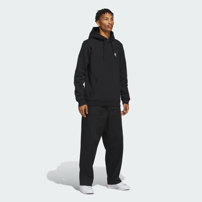 adidas Mens adicolour Trefoil Essential Fleece Hoodie - Black