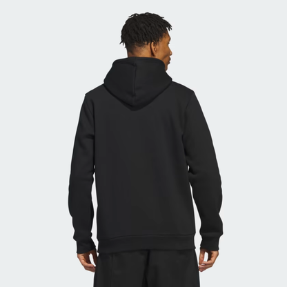 adidas Mens adicolour Trefoil Essential Fleece Hoodie - Black