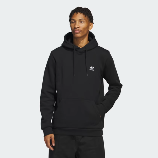 adidas Mens adicolour Trefoil Essential Fleece Hoodie - Black