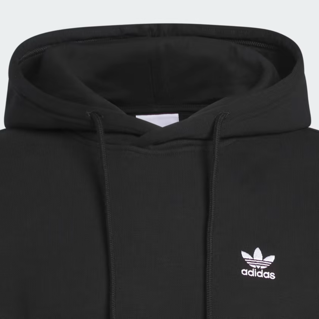 adidas Mens adicolour Trefoil Essential Fleece Hoodie - Black