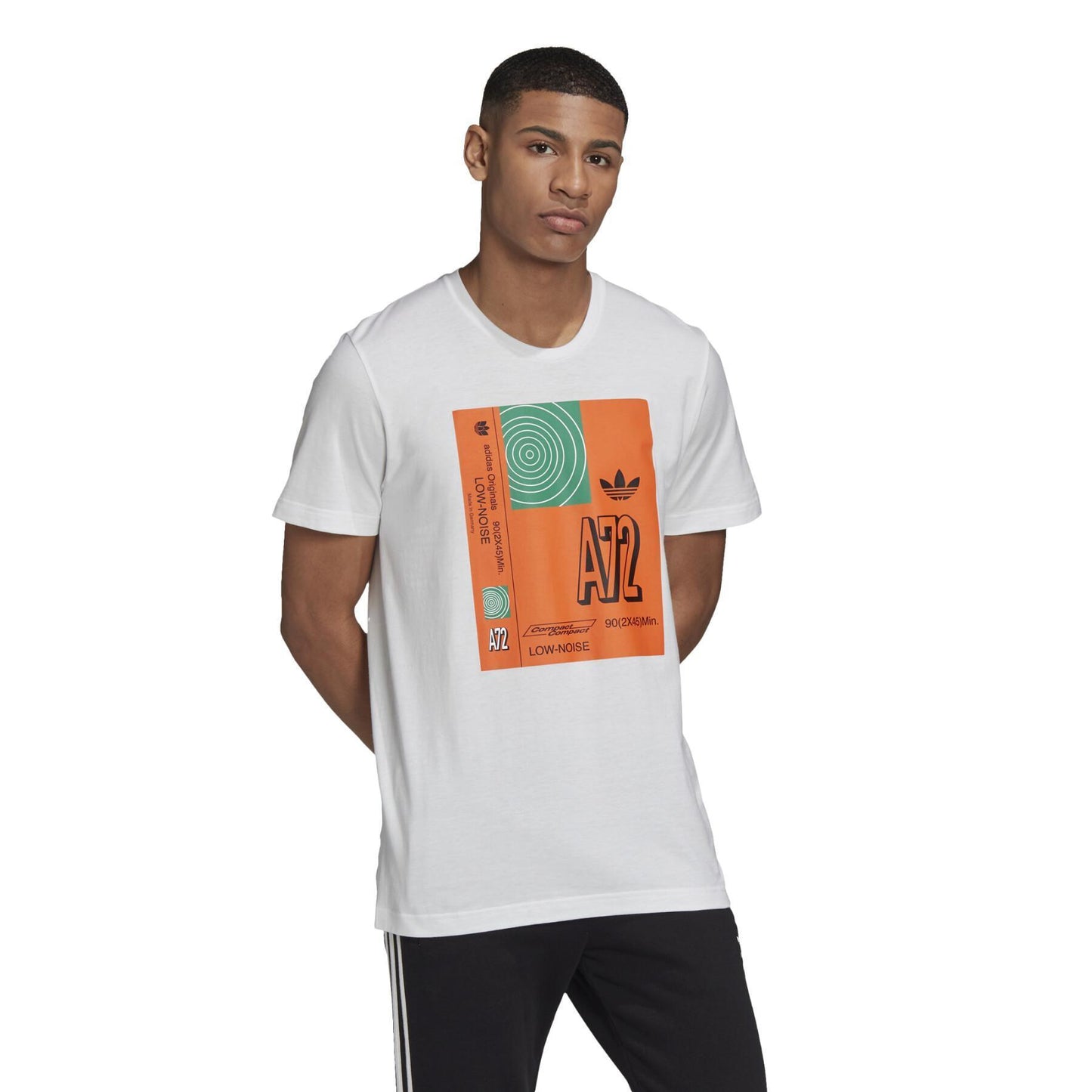 adidas Originals Mens Low Noise T-Shirt - White / XS