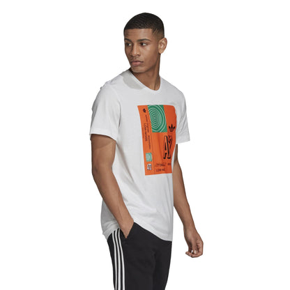 adidas Originals Mens Low Noise T-Shirt - White / XS